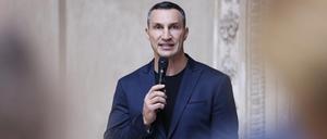 Wladimir Klitschko wurde stellvertretend für das ukrainische Volk mit dem M100-Preis ausgezeichnet.