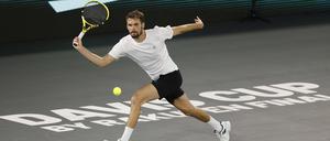 Oscar Otte hatte in seinem Match gegen David Goffin den Finaleinzug schon auf dem Schläger.