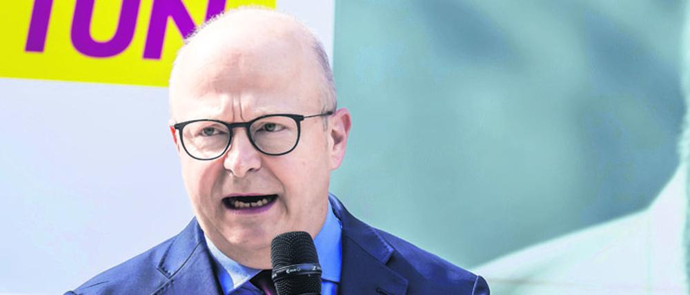 Michael Theurer bei einer Wahlkampfveranstaltung der Partei FDP in Stuttgart. (Archivbild)