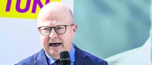 Michael Theurer bei einer Wahlkampfveranstaltung der Partei FDP in Stuttgart. (Archivbild)