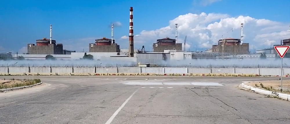 Das Kernkraftwerk Saporischschja.