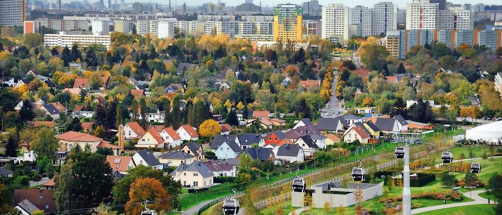 In Marzahn-Hellersdorf befinden sich weitläufige Einfamilienhausgebiete.