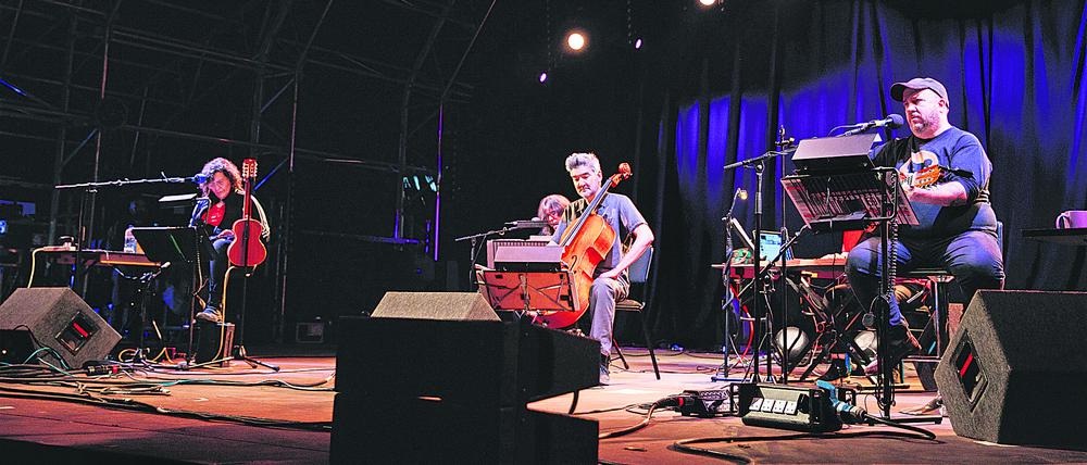 Kammermusikpop am Rand der Perfektion. Claudia Gonson, Sam Davol und Stephin Merritt (von links) bringen einen ganzen Saal zum gerührten Mitsingen.