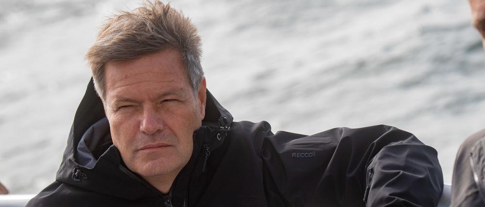 Im Gegenwind: Robert Habeck am 19. September 2022 am Energiestandort Lubmin in Mecklenburg-Vorpommern.