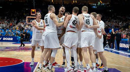 Team first. Die deutschen Basketballer überzeugten als verschworene Einheit.