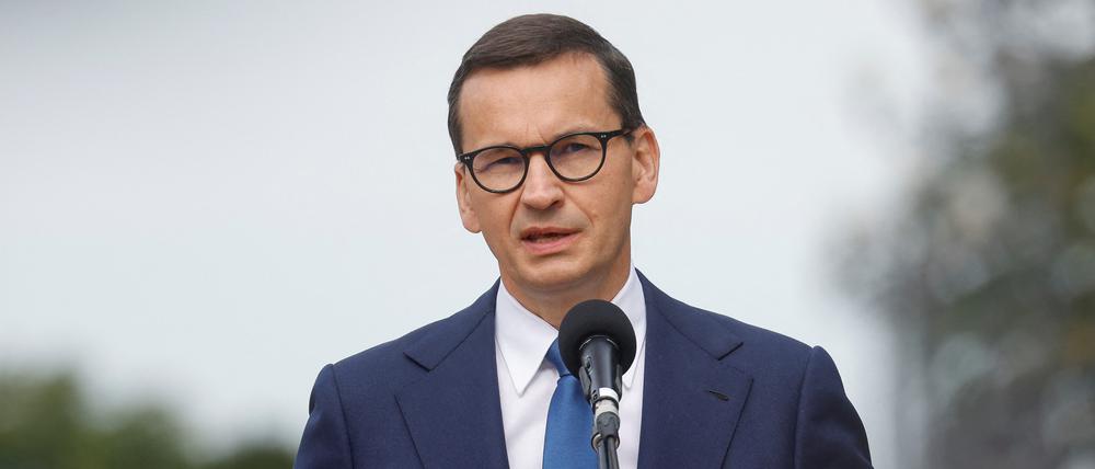 Polens Regierungschef Mateusz Morawiecki sieht die jüngste Brüsseler Drohung sehr kritisch.