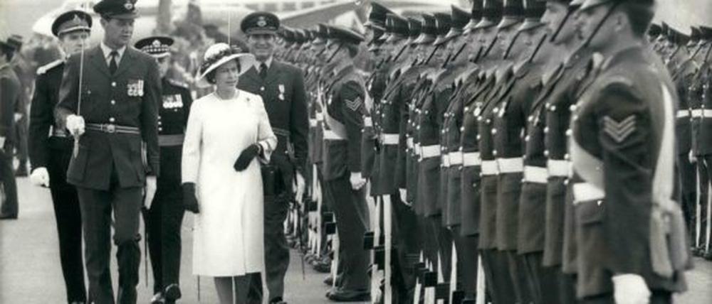 1978, die Queen in Gatow.