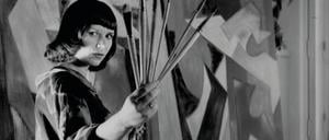 Katja Meirowsky 1949 in ihrem Atelier.