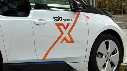 Das Logo des Carsharing-Anbieters Sixt share.