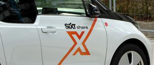 Das Logo des Carsharing-Anbieters Sixt share.