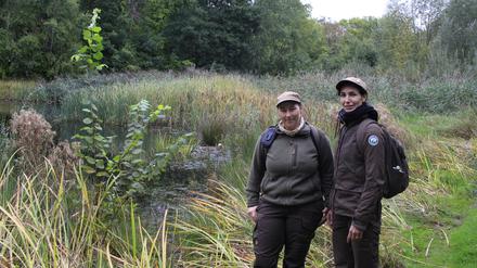Meike Borchert und Géraldine Döring sind Stadtnatur-Rangerinnen in Neukölln.