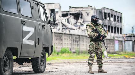 Ein prorussischer Soldat in der Region Luhansk.
