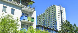 Gewobag Hochhaus Graetschelsteig 26, Wilhelmstadt, Spandau, Berlin, Deutschland *** Gewobag High-rise Graetschelsteig 26 Wilhelmstadt Spandau Berlin Germany  