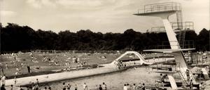 Das Sommerbad Pankow in früheren Tagen.