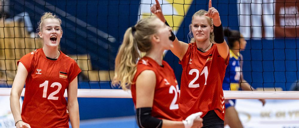 Jubel beim deutschen Team: Zuletzt gab es einen überraschenden Sieg gegen Brasilien.  