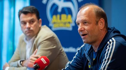 Manager Marco Baldi (r.) hofft auf eine weitere erfolgreiche Saison mit Trainer Israel Gonzalez.