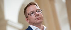 AGH-Präsident Dennis Buchner (SPD) bei einem Termin im Abgeordnetenhaus.