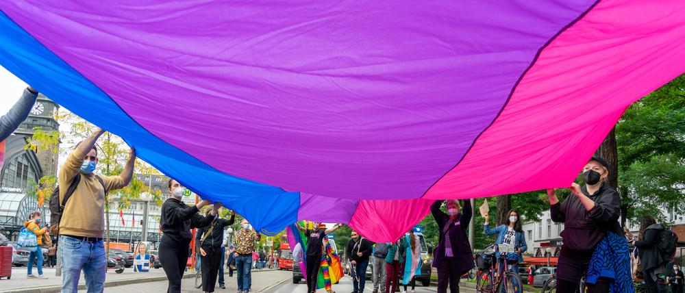 Die Bi-Flagge.