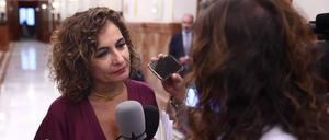Die spanische Finanzministerin María Jesús Montero. 