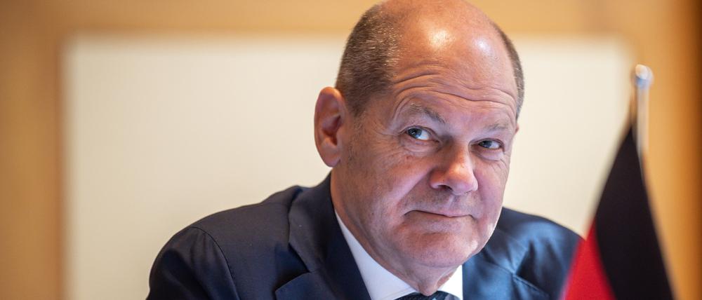 Bundeskanzler Scholz wurde positiv auf das Coronavirus getestet.