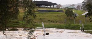 Eine Überflutung in Maudsland in Australien am 213. September.