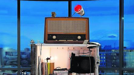 Medienturm. 1988 trat Else Gabriel zusammen mit den Autoperforationskünstlern im Rahmen einer zehntägigen Dauerperformance auf. 2009 rekonstruierte sie ihre damalige Skulptur. 