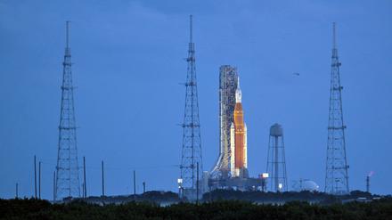 Eine Mondrakete der NASA in Cape Canaveral am 3. September 2022.