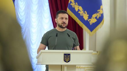 Wolodymyr Selenskyj, Präsident der Ukraine.