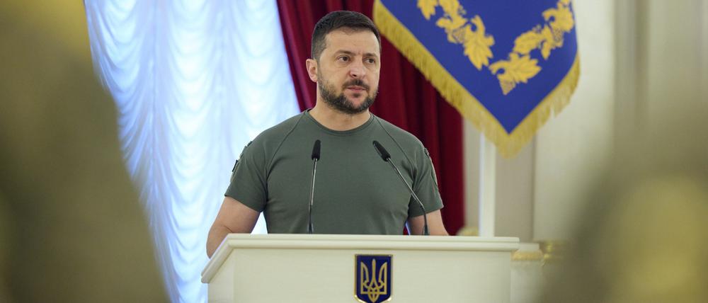Wolodymyr Selenskyj, Präsident der Ukraine.