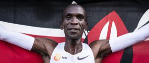Eliud Kipchoge unterbot am Sonntag seine eigene Weltrekordzeit.
