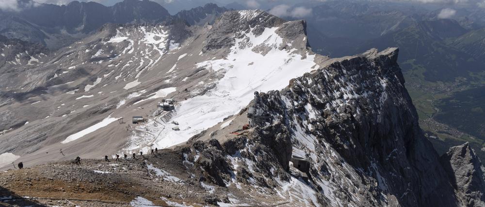 Der Südliche Schneeferner Gletscher.