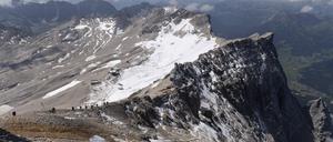Der Südliche Schneeferner Gletscher.