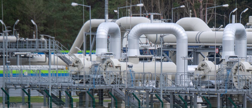 Erdgasleitungen aus Russland. 