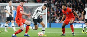 Ab durch die Mitte. Jamal Musiala nutzte gegen England seine Chance.