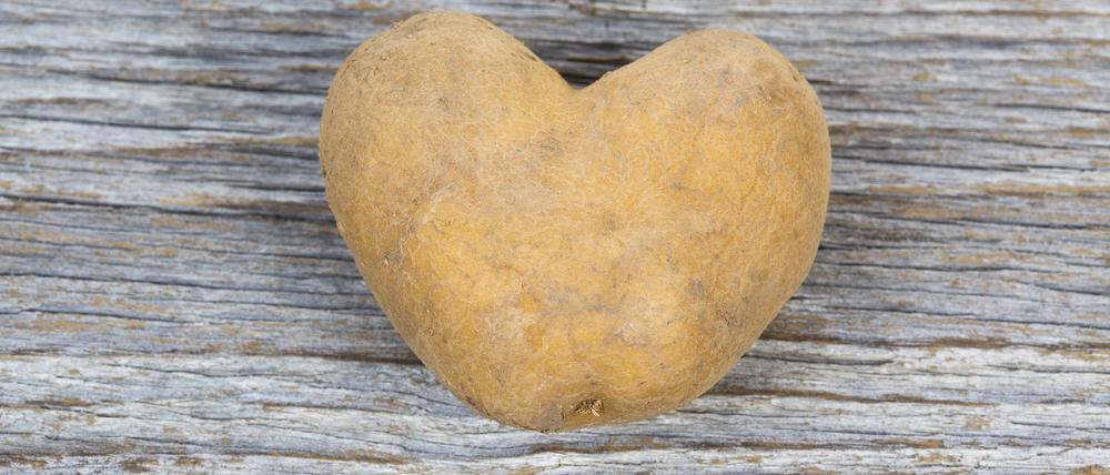 Deutsche Kartoffel in Herzform. (Symbolbild)