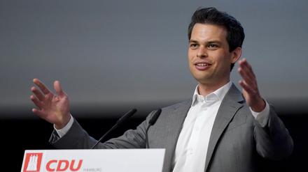 Christoph Ploß, damaliger Parteivorsitzender der CDU in Hamburg, spricht beim Landesausschuss der CDU Hamburg (Archivbild).