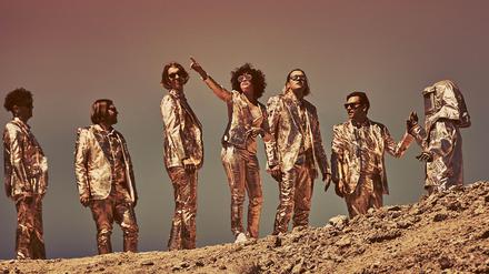 Zu abgehoben? Die Indie-Rockstars von Arcade Fire.