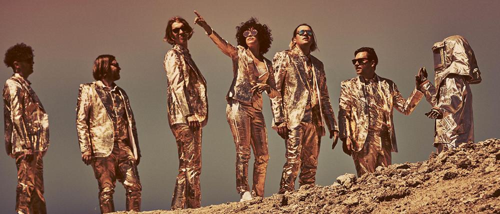 Zu abgehoben? Die Indie-Rockstars von Arcade Fire.