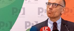  Enrico Letta, noch Vorsitzender des sozialdemokratischen PD - hier am Tag nach der Wahl - wird zurücktreten. 
