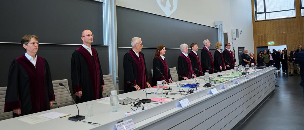 In der Kritik: Die Richterinnen und Richter des Berliner Landesverfassungsgerichts.