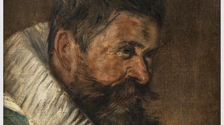  Kopf eines St. Adriansschützen aus dem Jahr 1627 - eine  Kopie von Liebermann nach Frans Hals, entstanden 1896.  