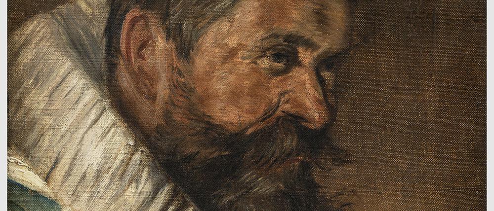 Kopf eines St. Adriansschützen aus dem Jahr 1627 - eine Kopie von Liebermann nach Frans Hals, entstanden 1896.