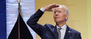 US-Präsident Joe Biden bei seinem Auftritt am Mittwoch im Weißen Haus.