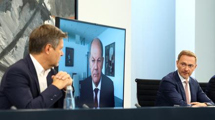 Habeck, Scholz, Lindner: Sie verstehen sich einmal