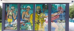 Ausstellung „Badengehen“ im Freibad Kiebitzberge