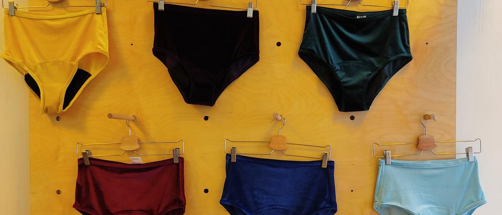 Der Period Panty Party Pop-up-Shop hat sich auf Periodenunterwäsche spezialisiert.