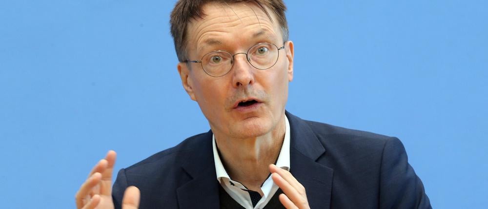 Karl Lauterbach (SPD) am 30. September im Haus der Bundespressekonferenz.