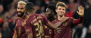Thomas Müller kann sich bei einem Bayern-Spiel wieder mal freuen. 