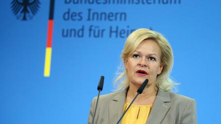 Innenministerin Nancy Faeser sieht die Bundespolizei gut gerüstet angesichts möglicher weiterer hybrider Attacken.