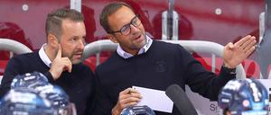 Mit der DEG auf Efolgskurs. Trainer Roger Hansson (rechts).